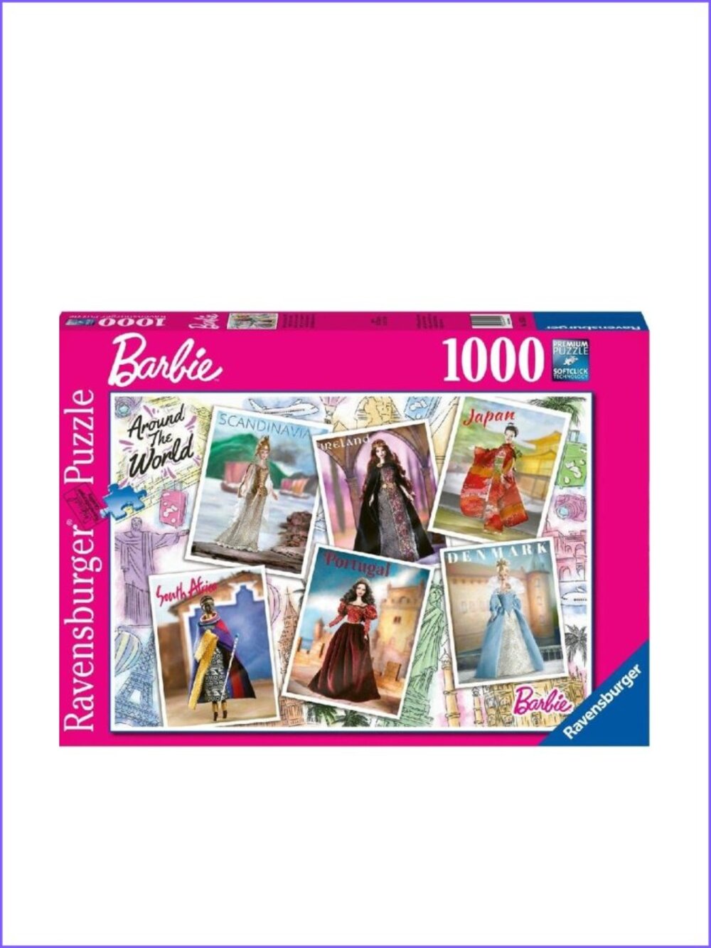 Ravensburger 1000pcs Adult Puzzle- Barbie Around the World New  In  Box
